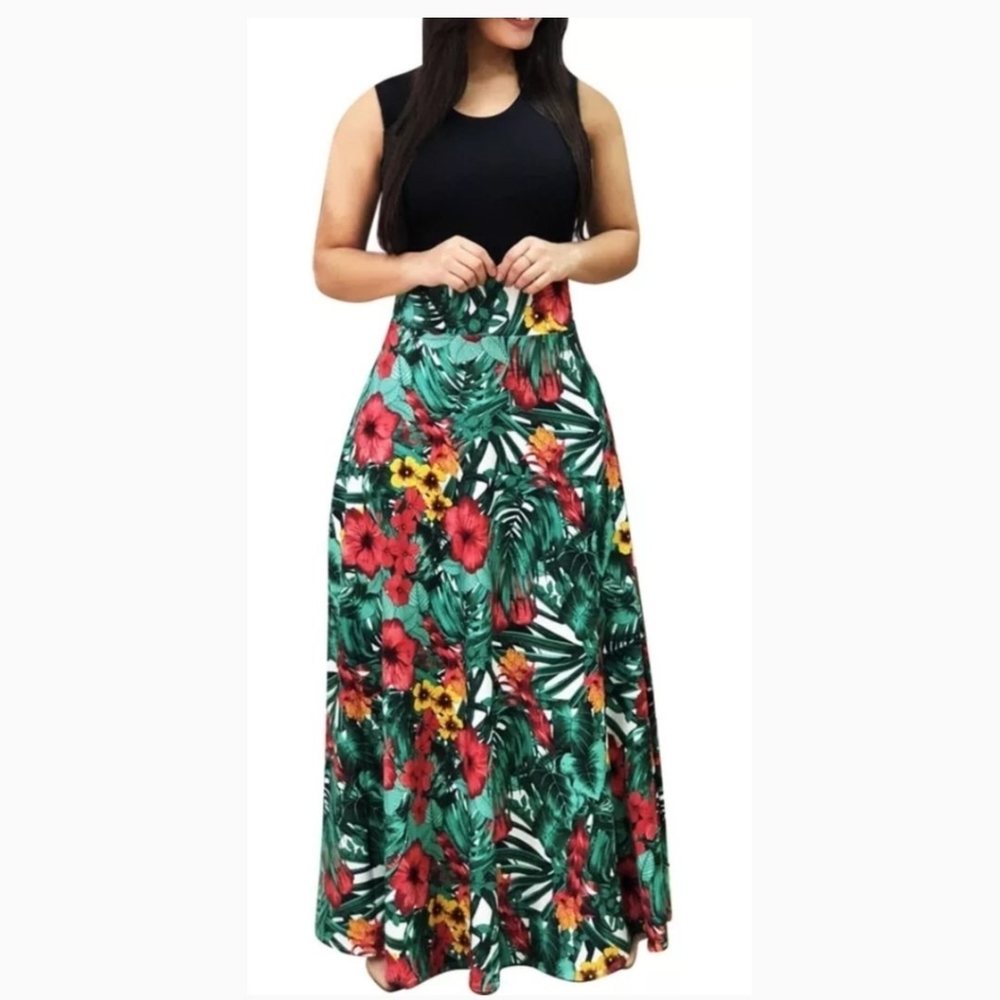 Long Floral Bohemian Dress
